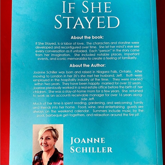 'If She Stayed' Beautiful Novel by Joanne Schiller - NEW - Picture 2 of 4